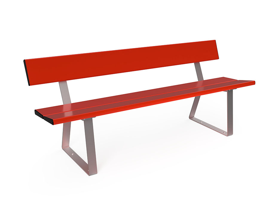 Parkbank Aluminium Ansicht 2