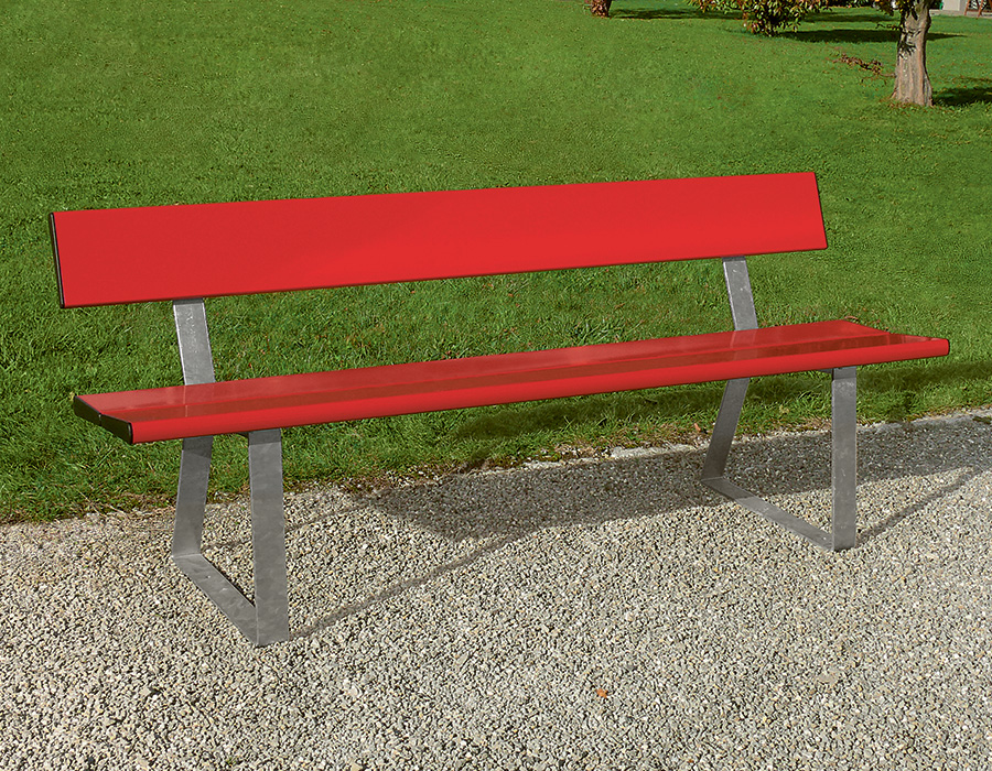 Parkbank Aluminium Ansicht 3