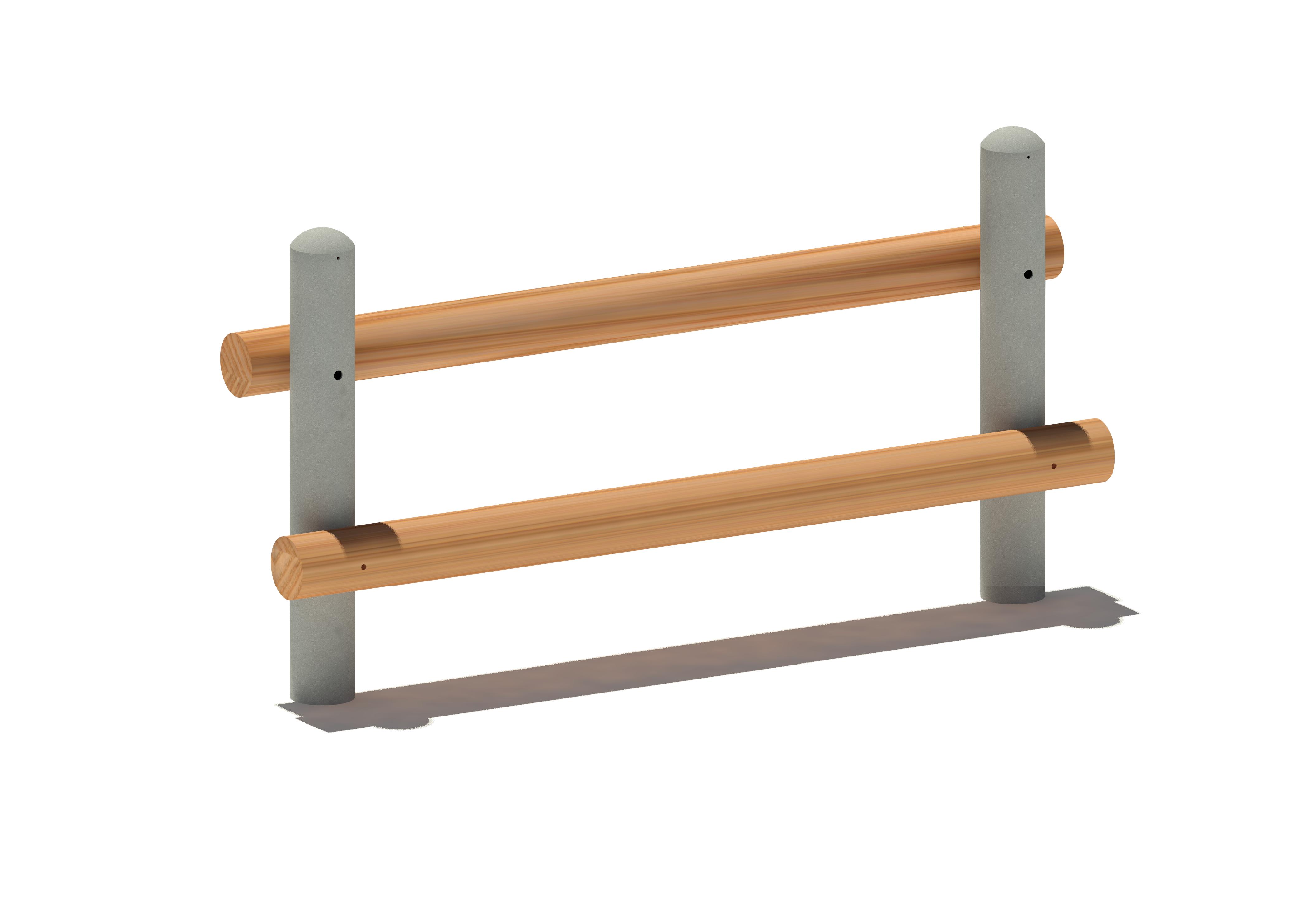 Jugendsitzbank Rundholz 1061 Ansicht 3