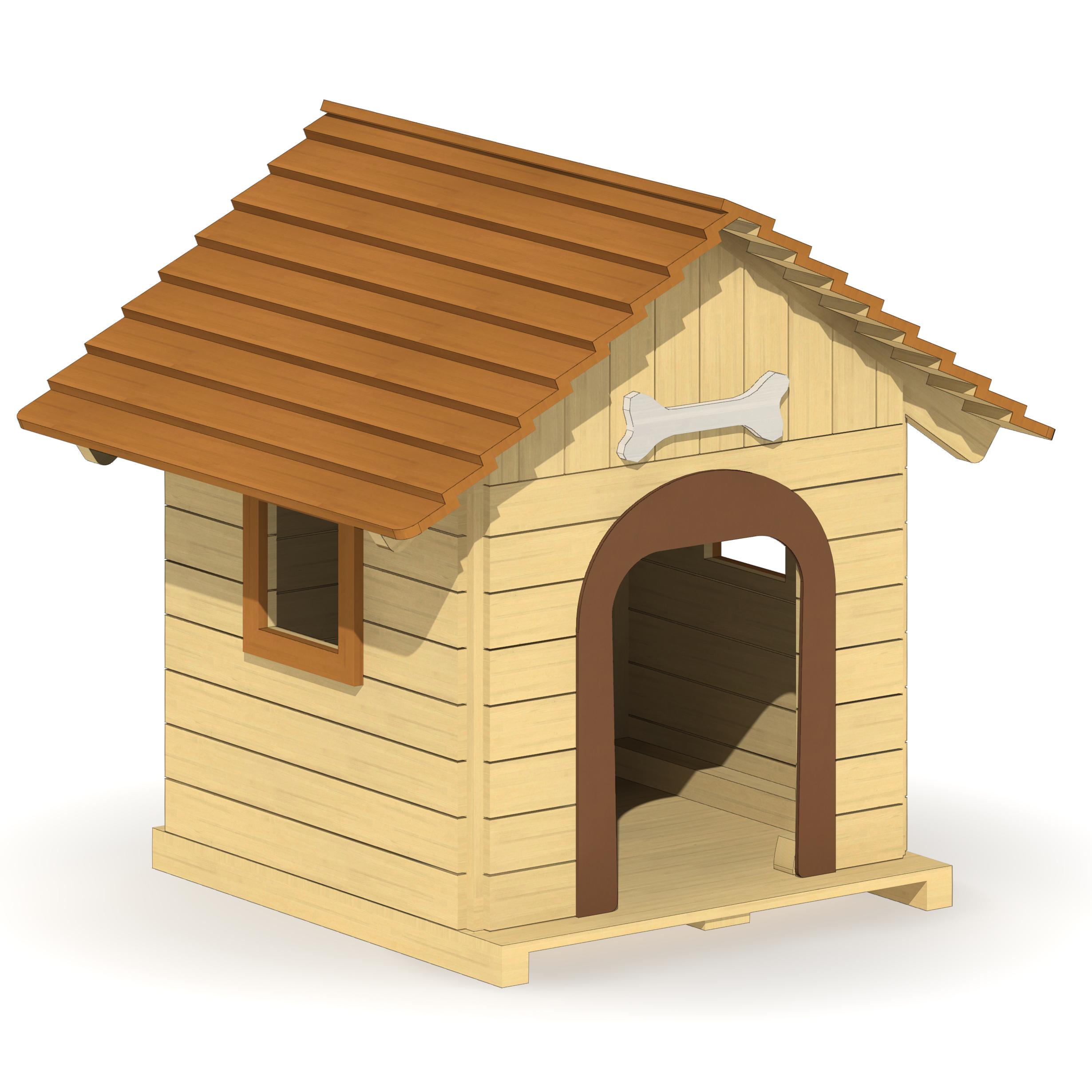 Spielhaus Hundehütte Ansicht 2