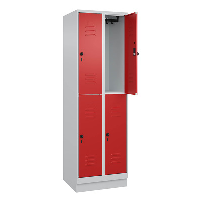 C+P Doppel-Garderobenschrank „Classic Plus“, Abteilbreite 30 cm, mit Sockel Ansicht 2