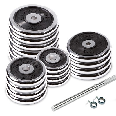 Sport-Thieme Langhantel-Set „Chrom“, Sport-Thieme