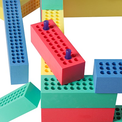 BlockX Schaumstoffblock-Set „Baukastenset mit Tasche“ Ansicht 4