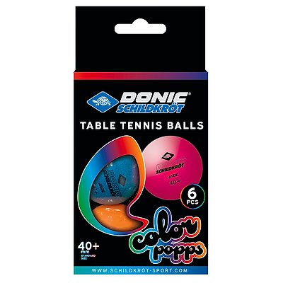 Donic Schildkröt Tischtennisbälle-Set „Colour Popps“ Ansicht 3