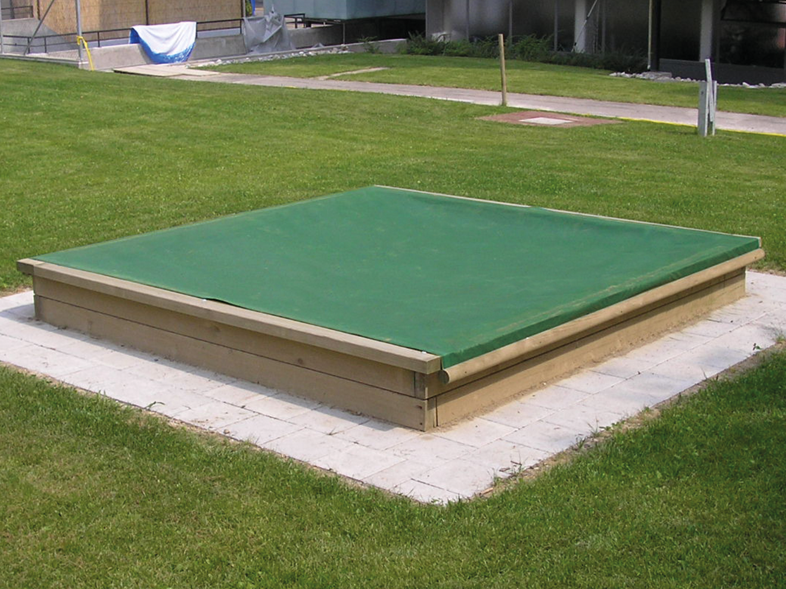 Sandkasten-Schutznetz grün, passend zu Sandkasten 250 × 250 cm