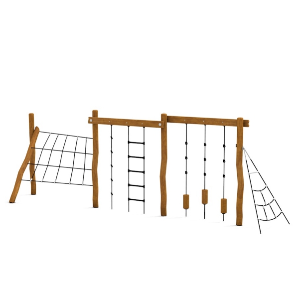 Ural Klettergerüst mit Kletternetz, Larslaj