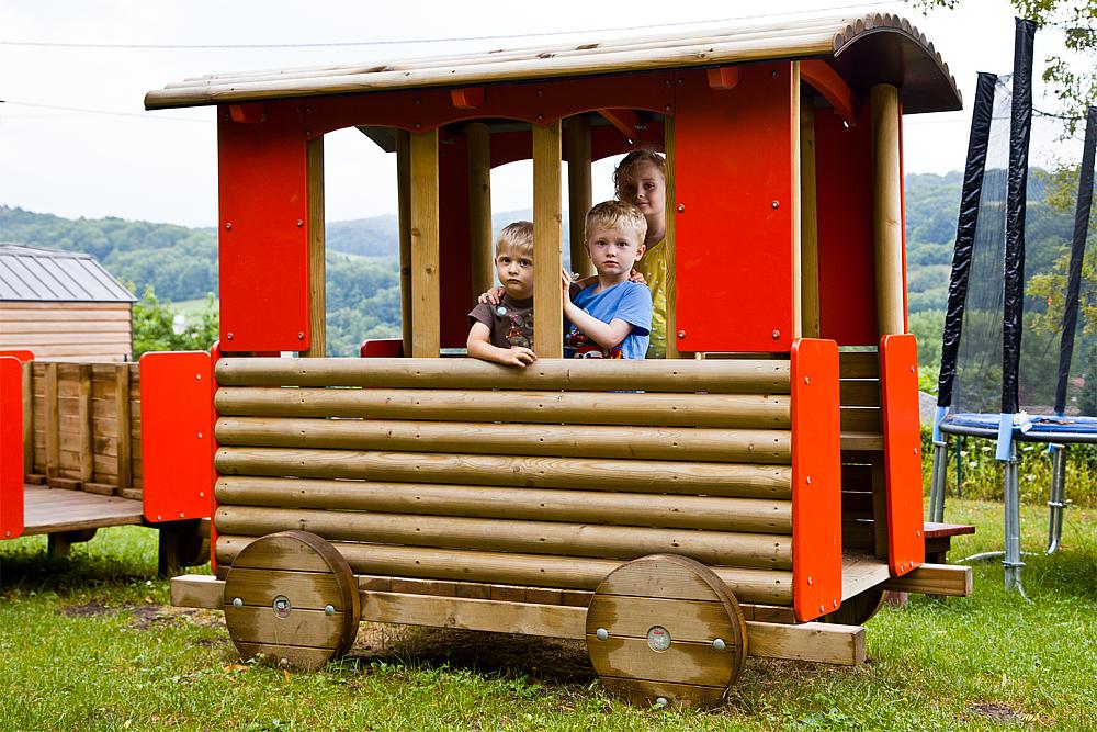 Große Eisenbahn Waggon Ansicht 5