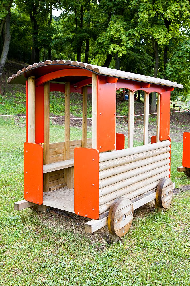 Große Eisenbahn Waggon Ansicht 6