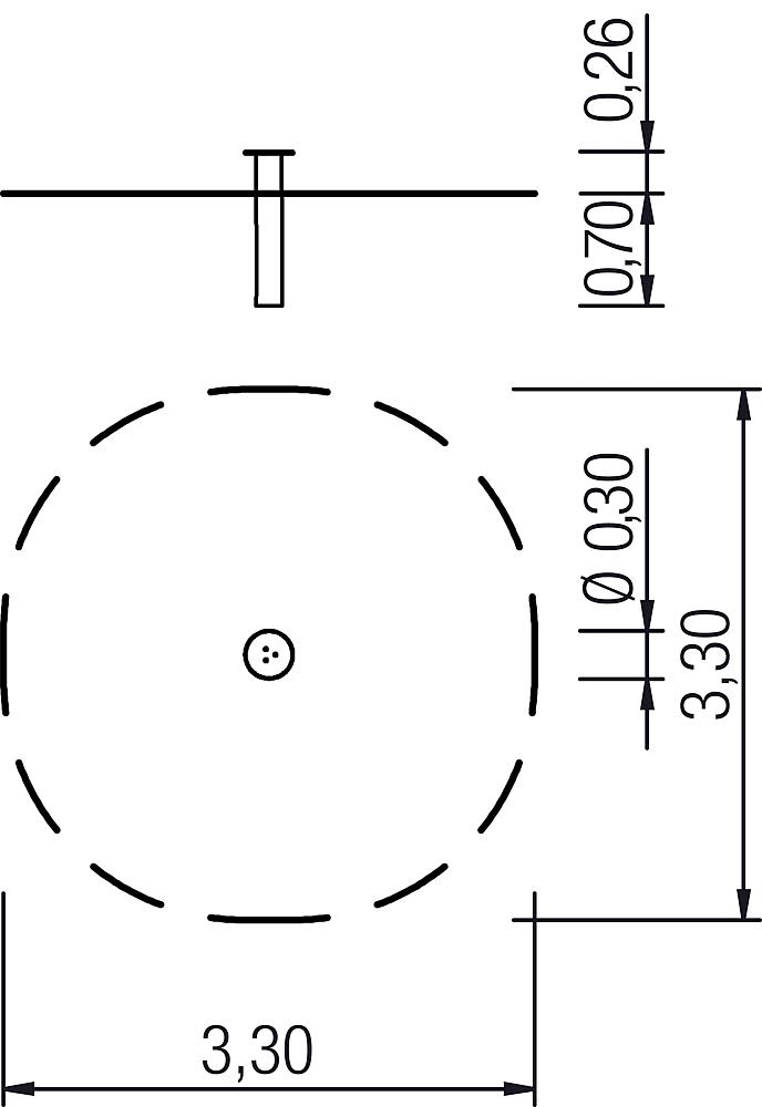 Sitzpoller SH 26 cm Ansicht 4