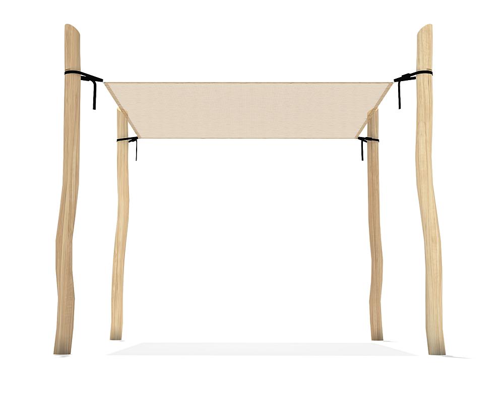 Sonnensegel komplett Sonya 3x3 m Ansicht 4