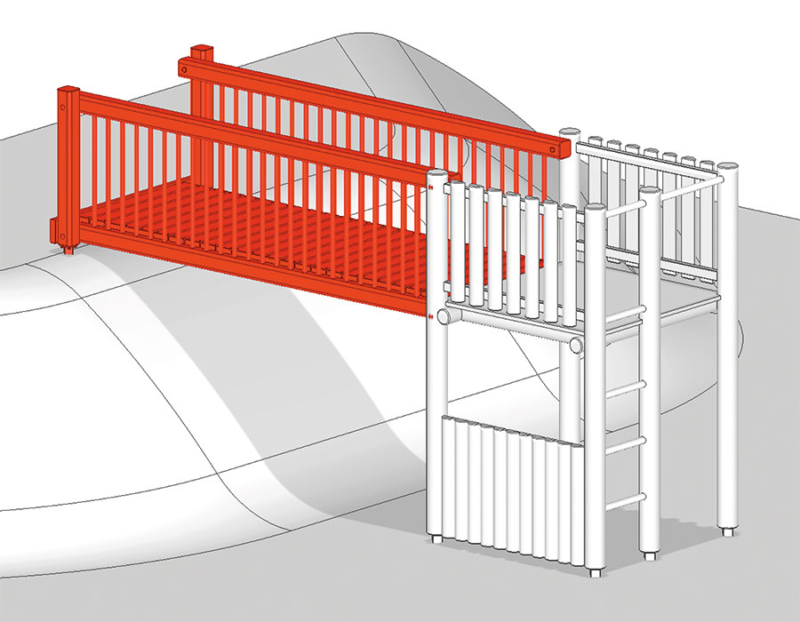 Verbindungsbrücke zu Hügel, Bürli