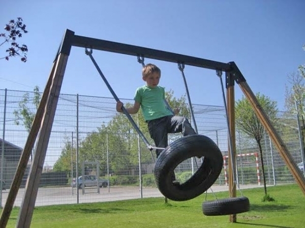 Doppelt Reifenschaukel Ansicht 3