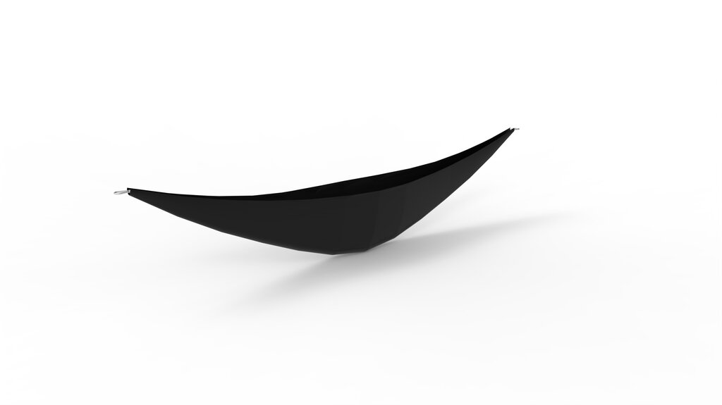 Schwarze Schiffshängematte, 2,9 m, Norna
