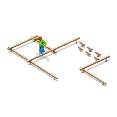 Playparc Balancieranlage „Schulhof“, Sport-Thieme