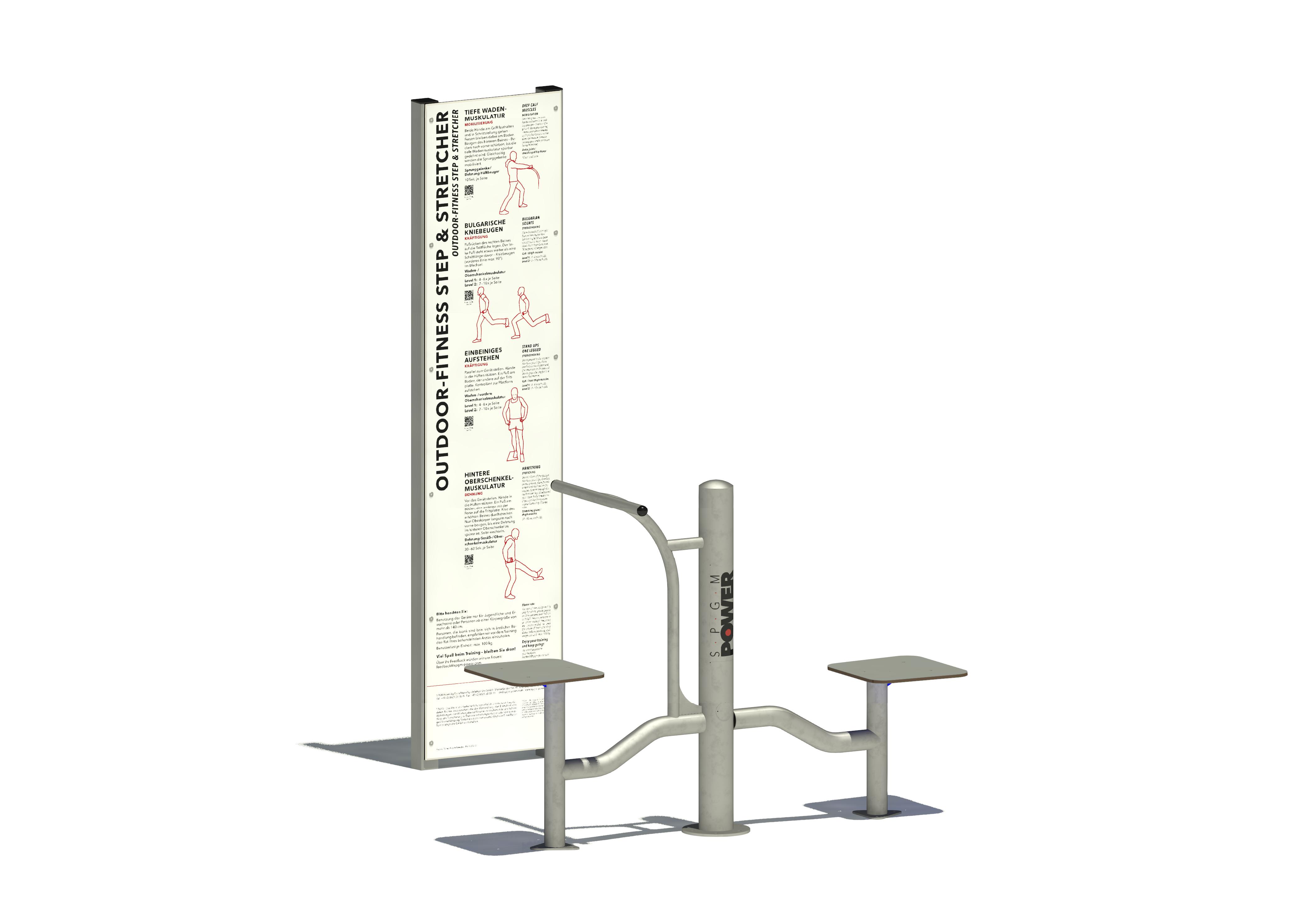SPGM POWER® Fitness Step & Stretcher, Maier Spielplatzgeräte