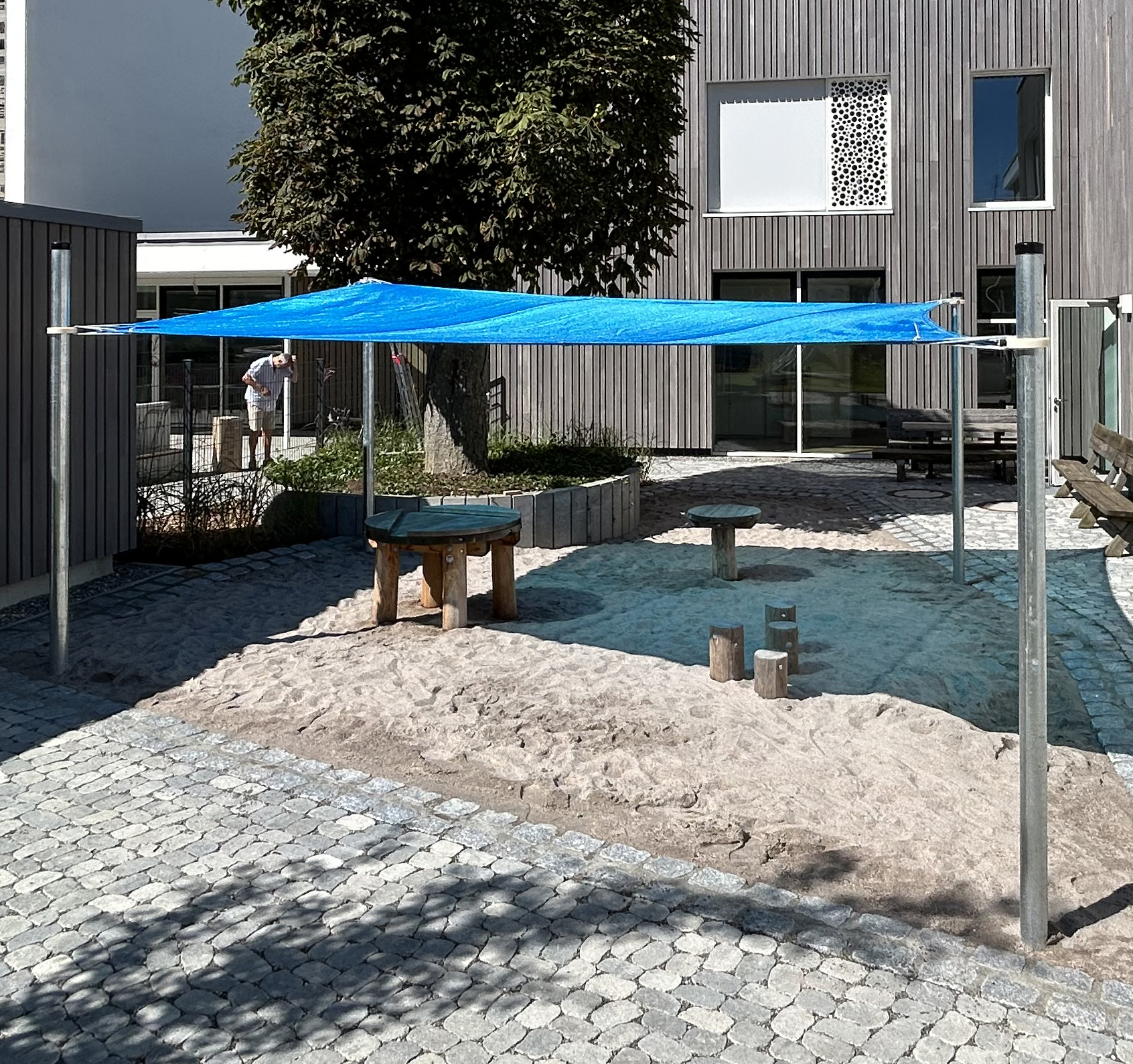 Sonnensegel 350x350cm verstellbar -