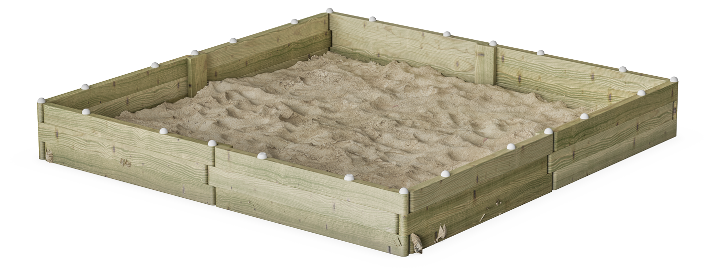 Sandkasten (224 cm x 224 cm) KPL509
