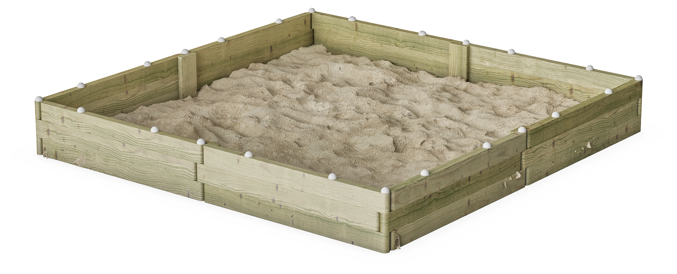Sandkasten (224 cm x 224 cm) KPL509 Ansicht 4