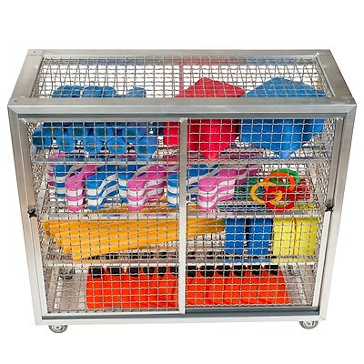 Sport-Thieme Gitterregalwagen „Schwimmbad“ Ansicht 2