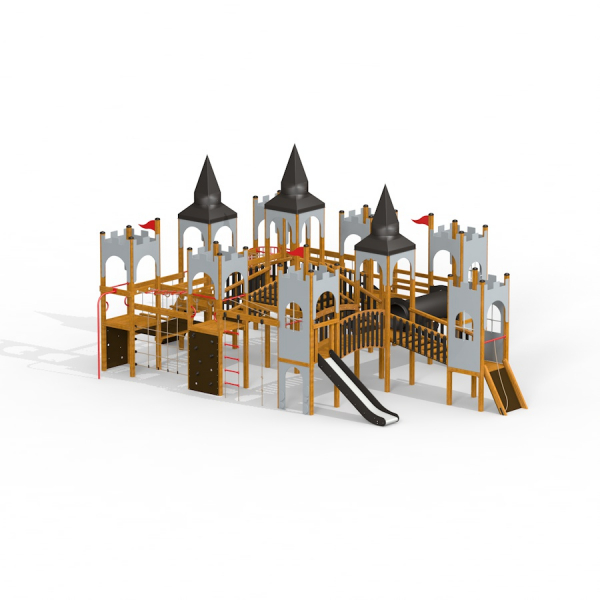 Schloss Windsore Spielplatz mit Spieltürme und Rutsche, Larslaj