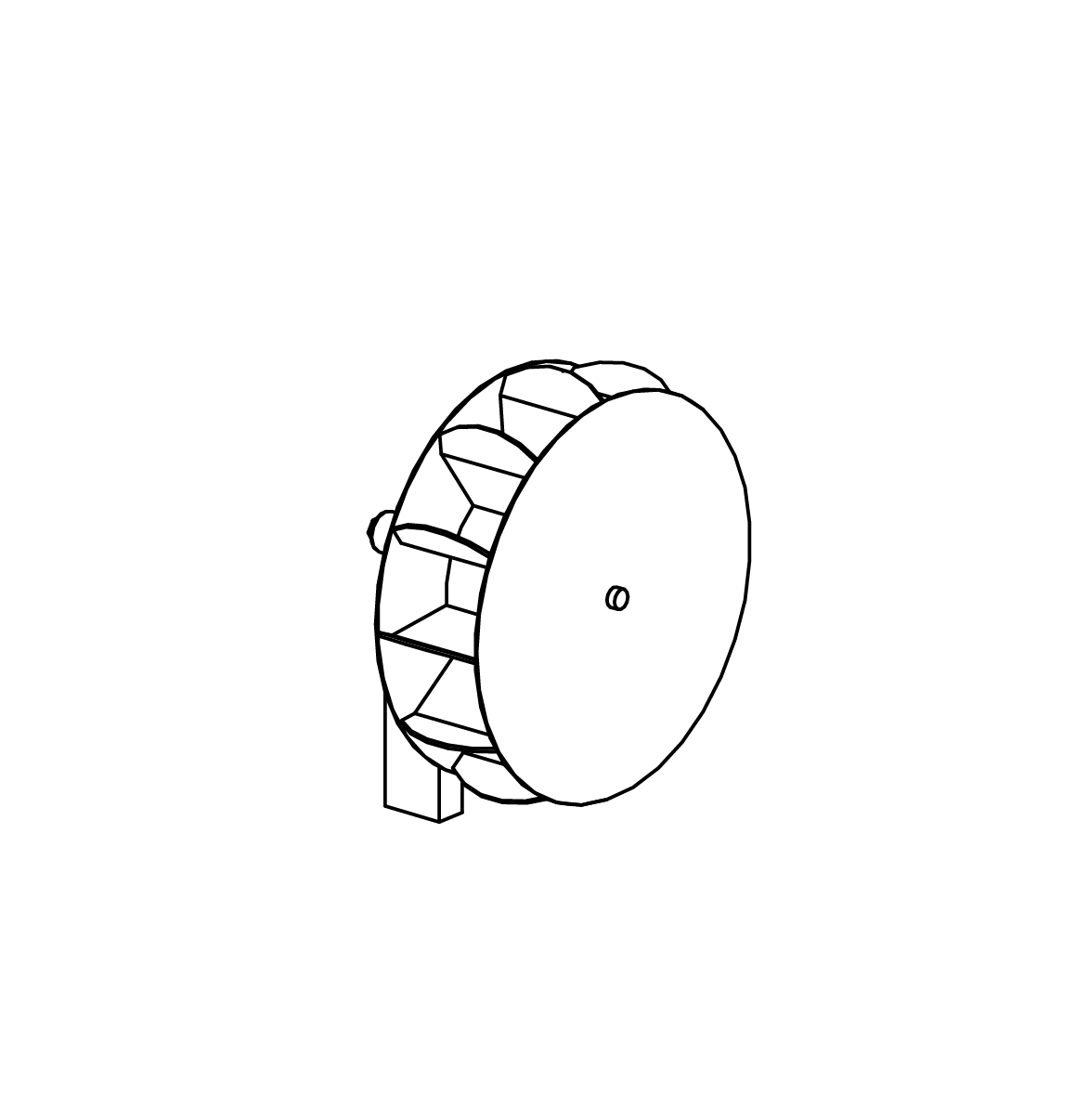 Mühlrad aus Edelstahl, Richter Spielgeräte