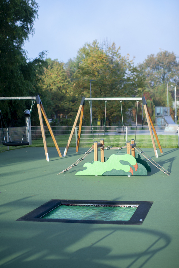 Quadratisches Trampolin (150 cm) Ansicht 3