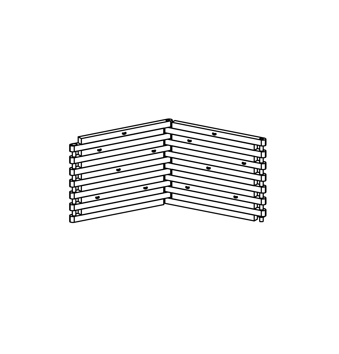 Kletterwand mit 2 Elementen Ansicht 2