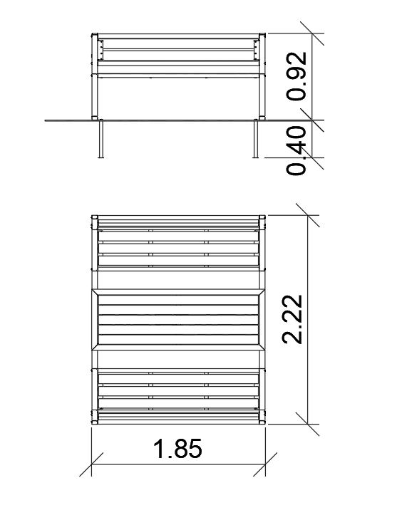 Banktisch Street Ansicht 4