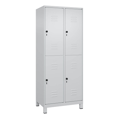 C+P Doppel-Garderobenschrank „Classic Plus“, Abteilbreite 40 cm, mit Füssen, Sport-Thieme