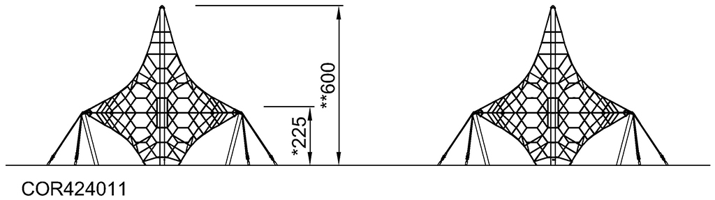 Mittleres Oktanetz COR42401 Ansicht 6