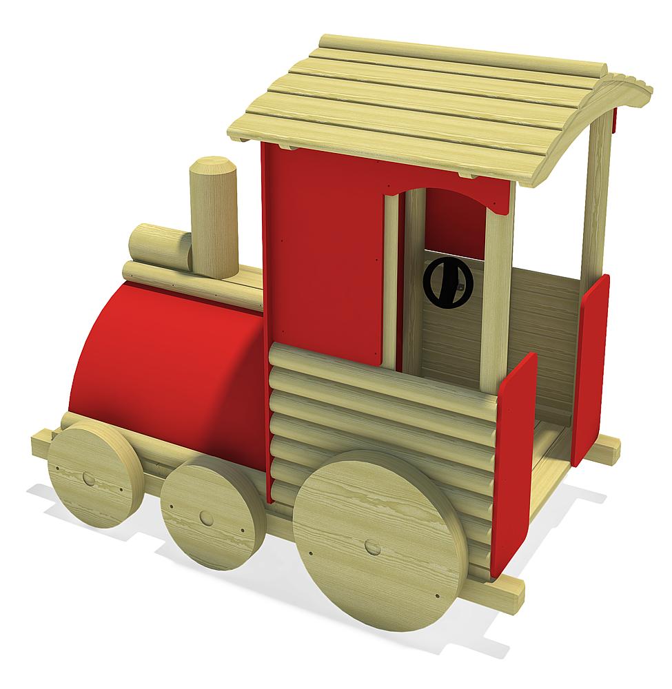 Große Eisenbahn Lok Ansicht 4