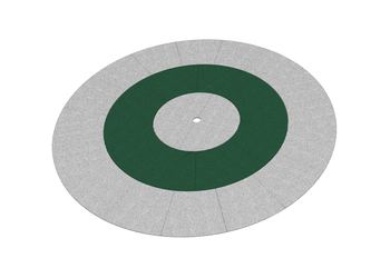 Fallschutzplatte Ring Ø 380 cm rotbraun