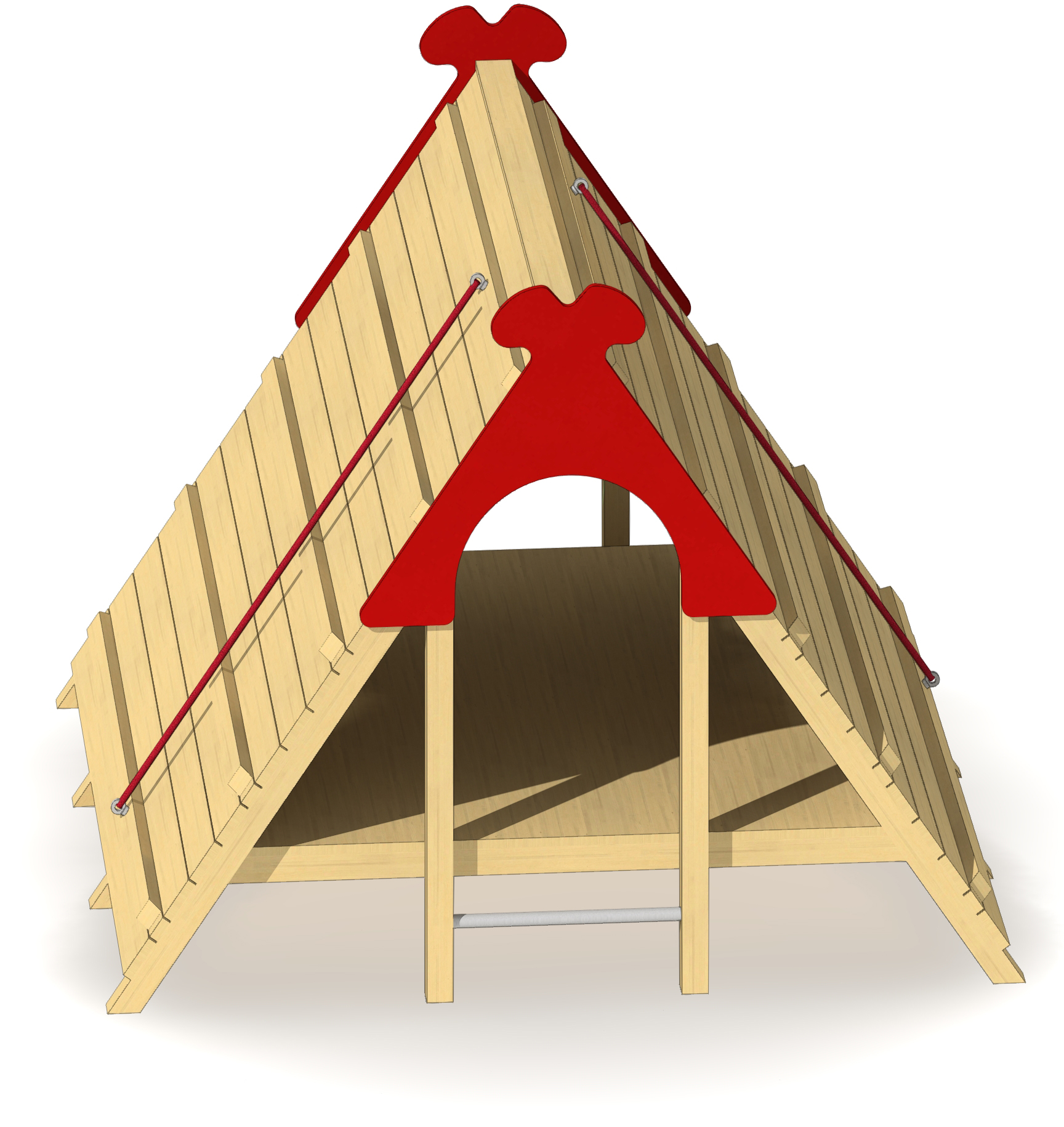 Heideschafstall mit 2 Seilen