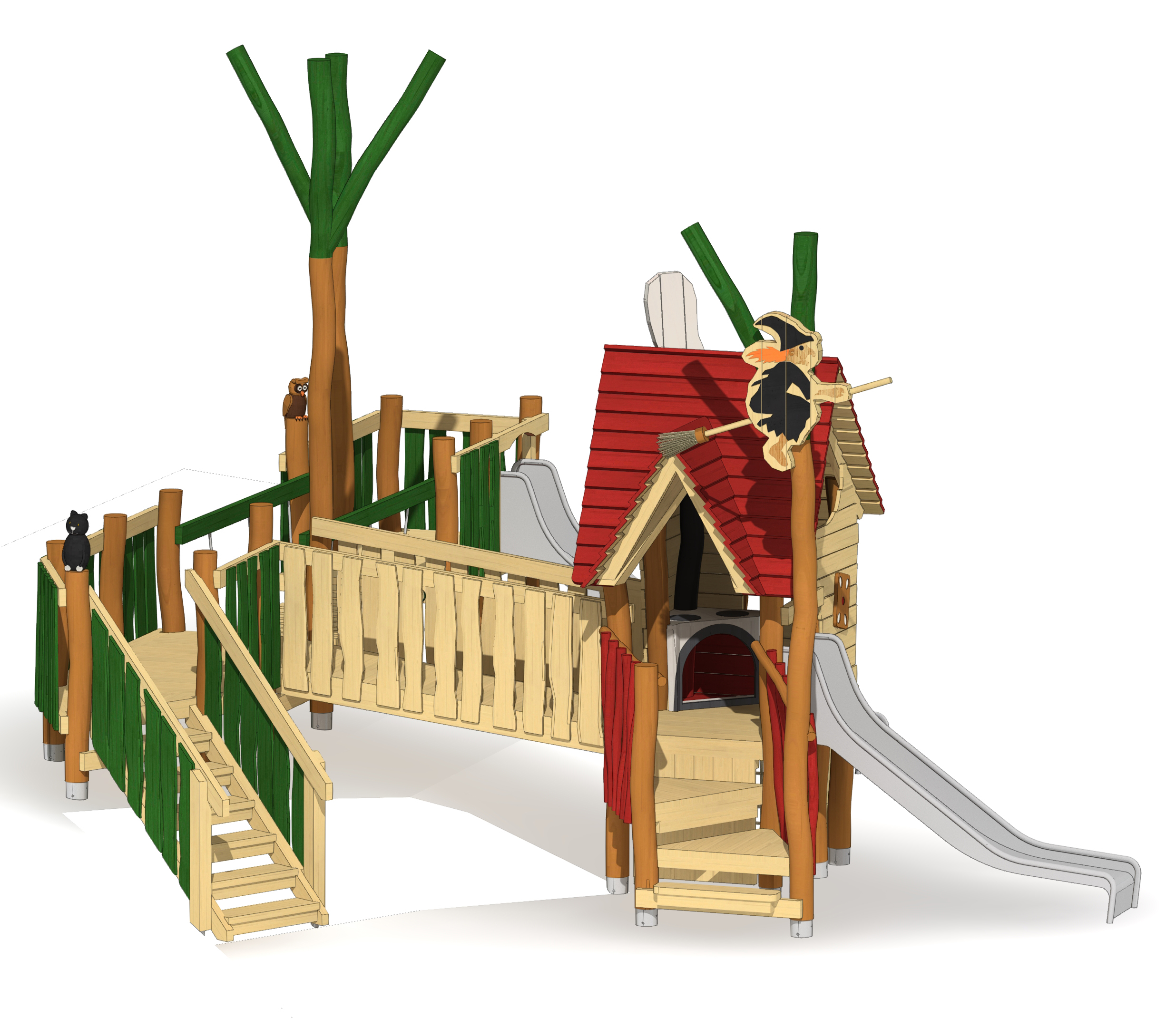Kleinkindanlage Hänsel und Gretel Ansicht 4