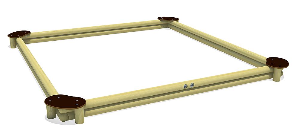 Sandkasten Sandy Quadrat 360 Ansicht 3