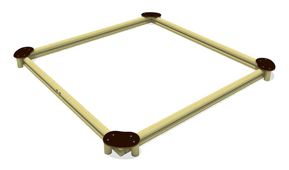 Sandkasten Sandy Quadrat 360 Ansicht 4