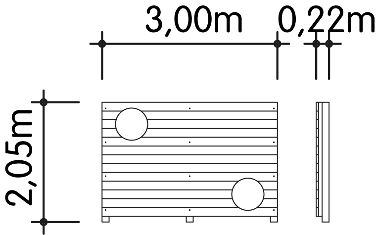 Torwand 3x2m Ansicht 4