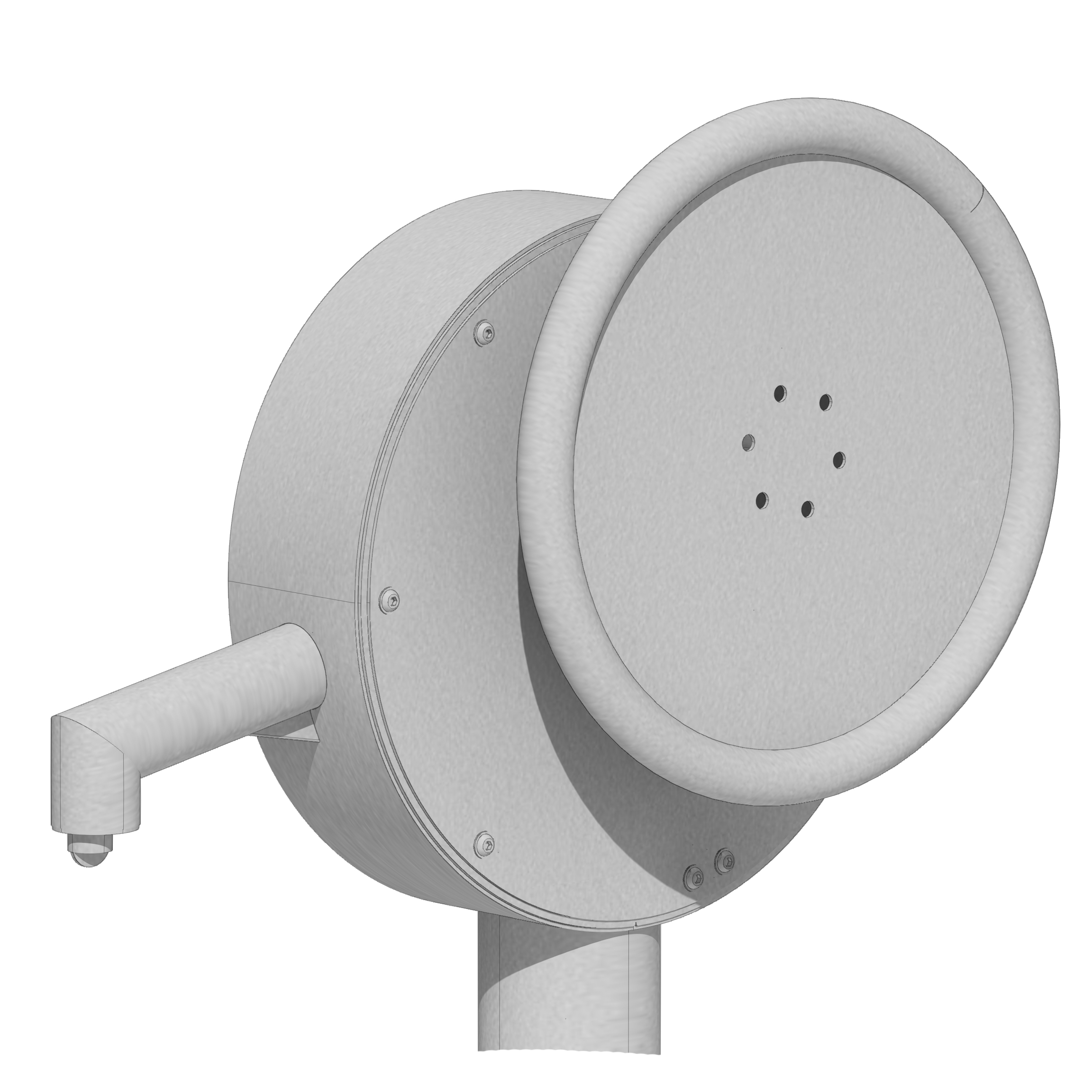 Wasserpumpe Edelstahl mit Handrad - Ansicht 5