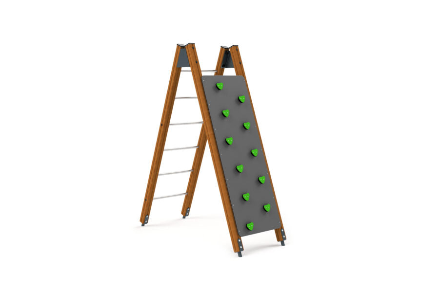 3609D Sprossenleiter mit Kletterwand Ansicht 2