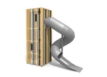 bimbox Wurmturm M2 mit Edelstahl Wendelrutsche
