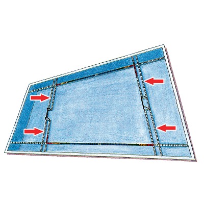 Sport-Thieme Spannleinen-Set für Wasserball-Tore, Sport-Thieme
