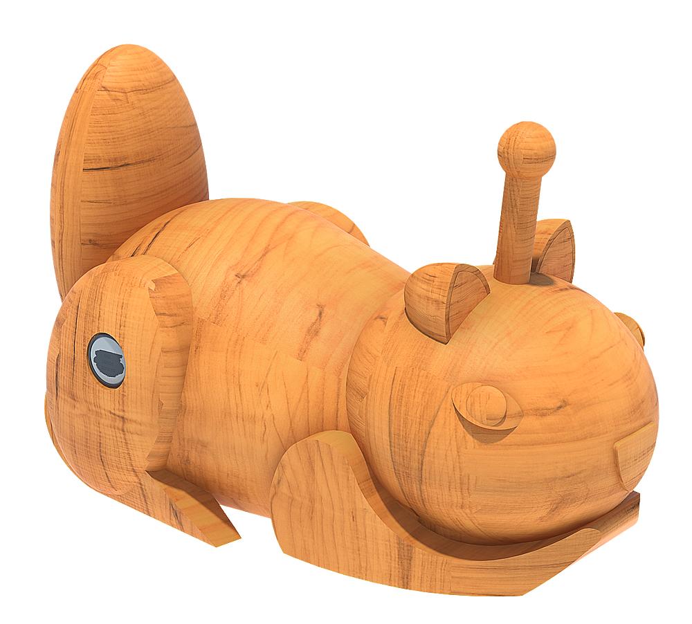 Federtierkörper Eichhörnchen