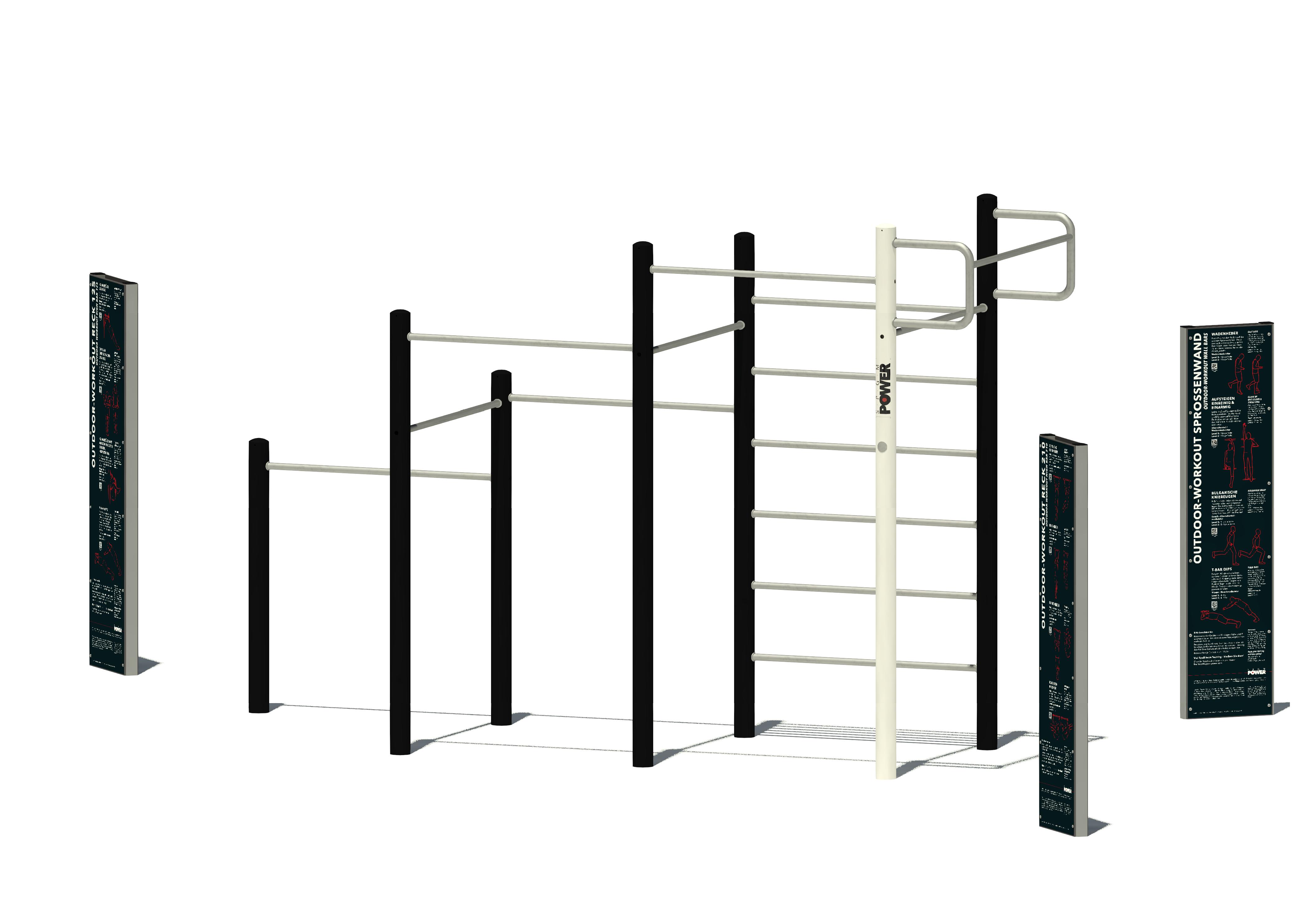 SPGM POWER® Workout Kombination Base 2, Maier Spielplatzgeräte