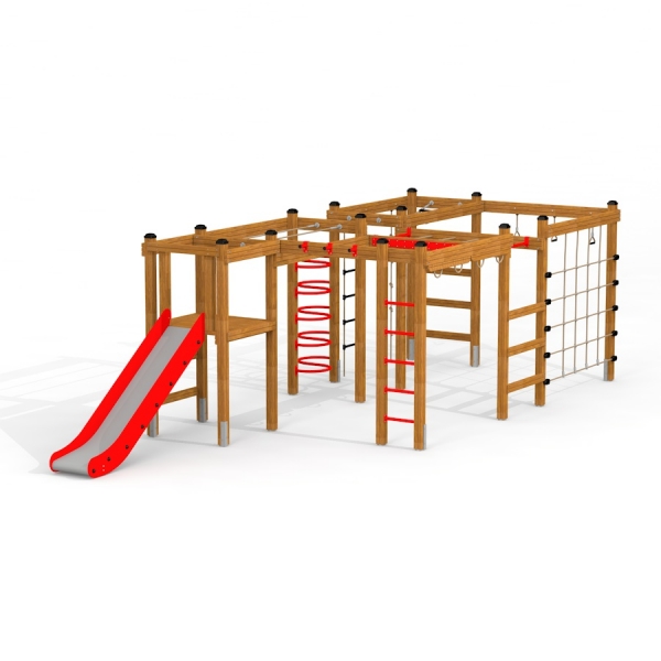 Kletteranlage mit Rutsche Ansicht 2