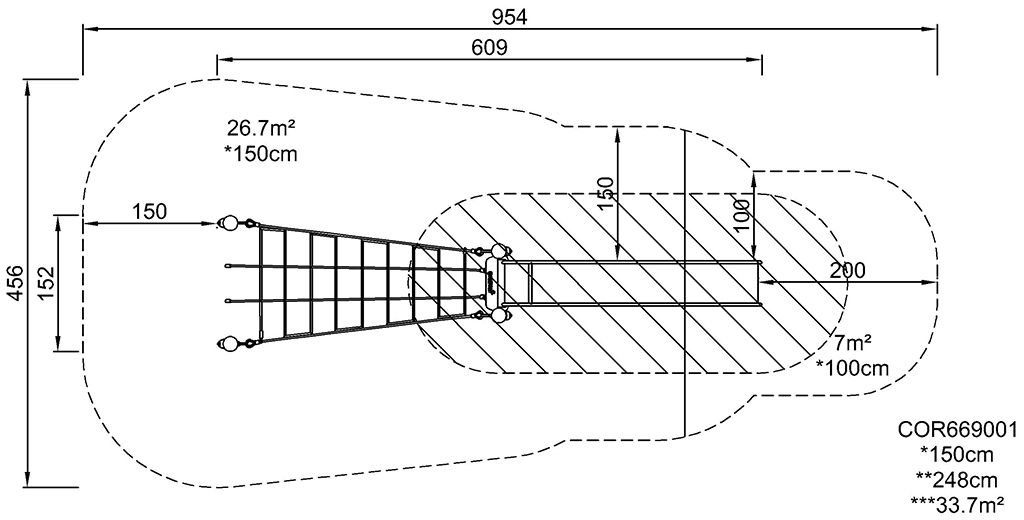 Freistehende Rutsche, 1,5 m hoch COR66900 Ansicht 5