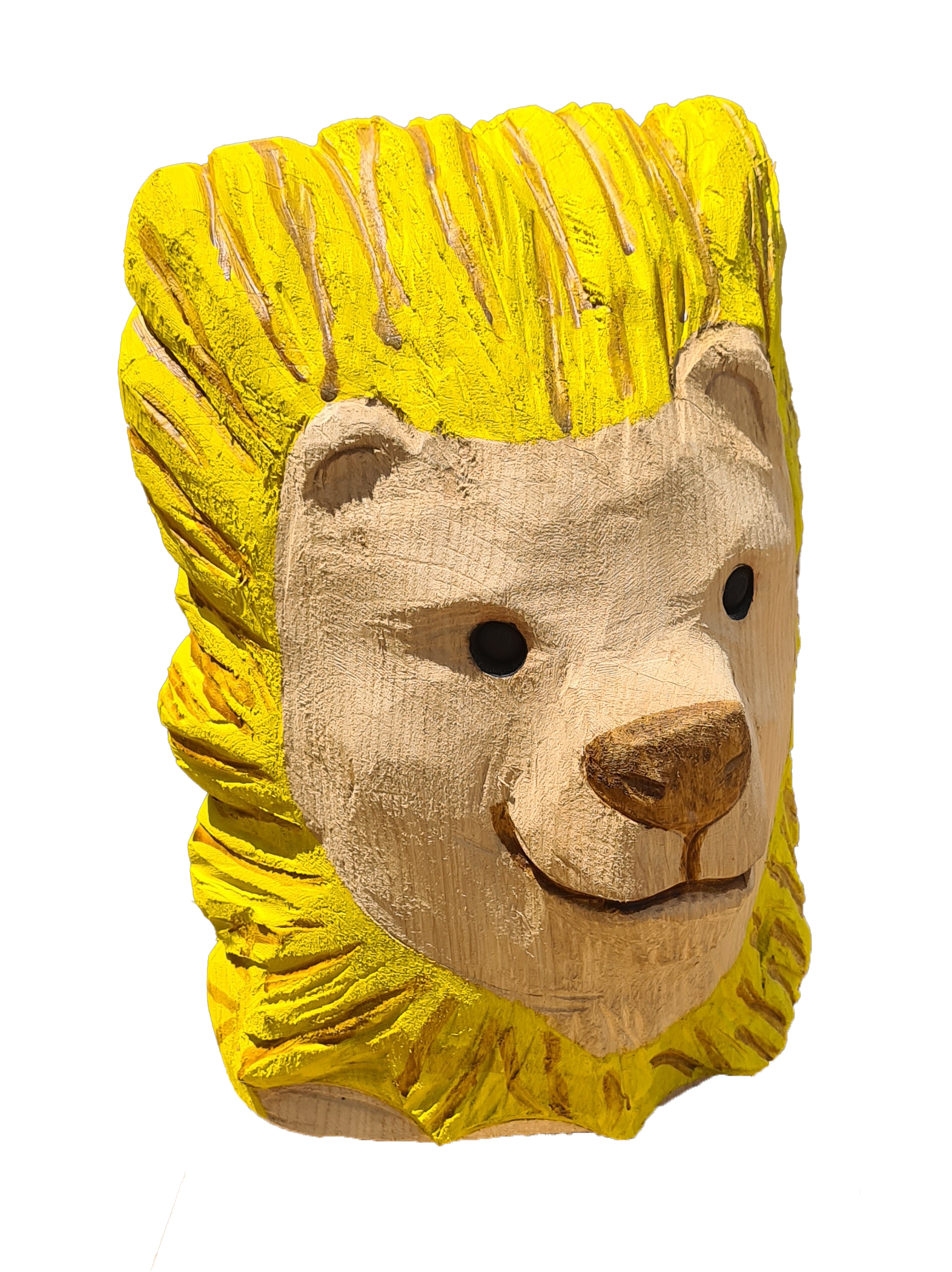 Pfostenkopf/Schnitzfigur Löwe -