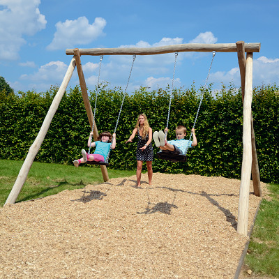 Eco-Play Doppelschaukel „Robinie“ Ansicht 2