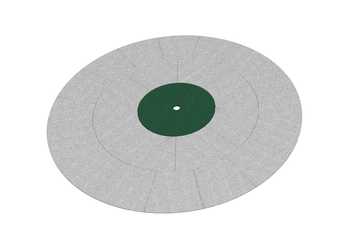 Fallschutzplatte Kreis Ø 180 cm rotbraun