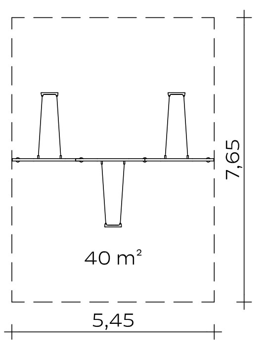 Pfahlschaukel (2,20) Ansicht 3