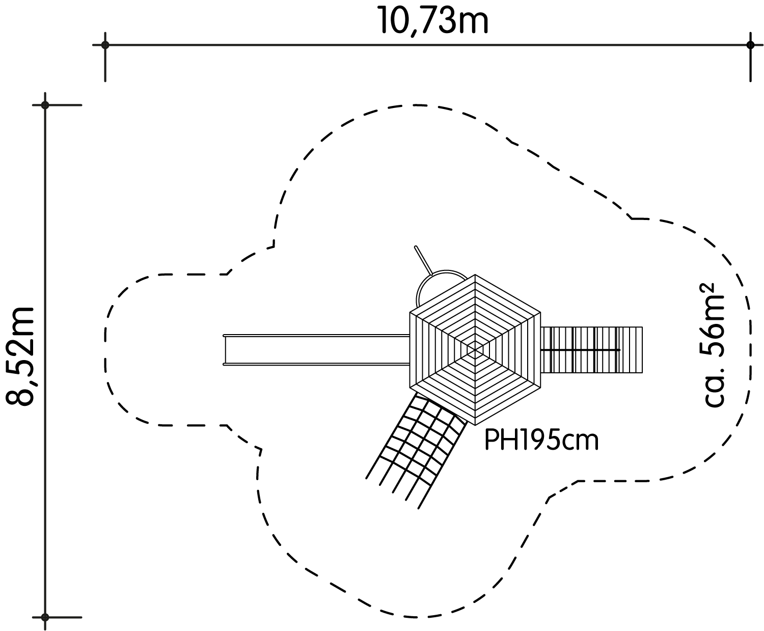 Sechseckturm Crumstadt Ansicht 6